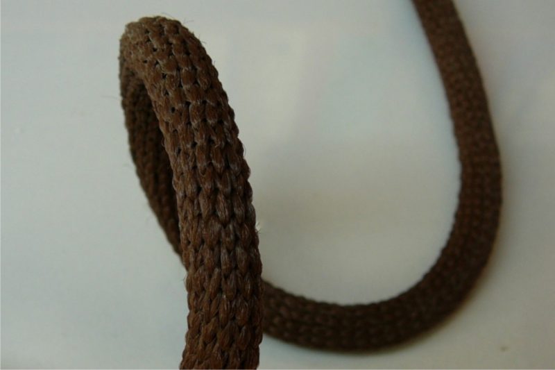 franghie polipropilena 8 mm maro crosetat