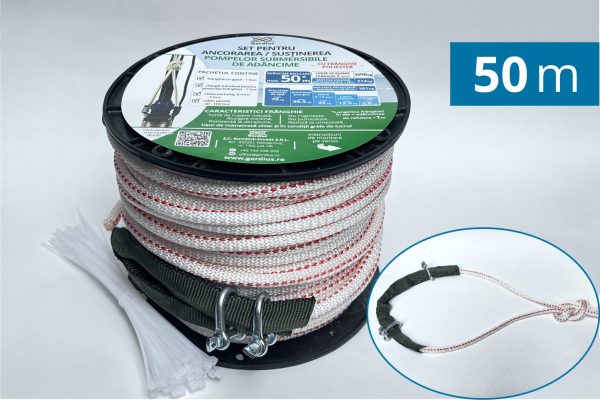 ancorare pompa submersibila franghie 8 mm 50 m